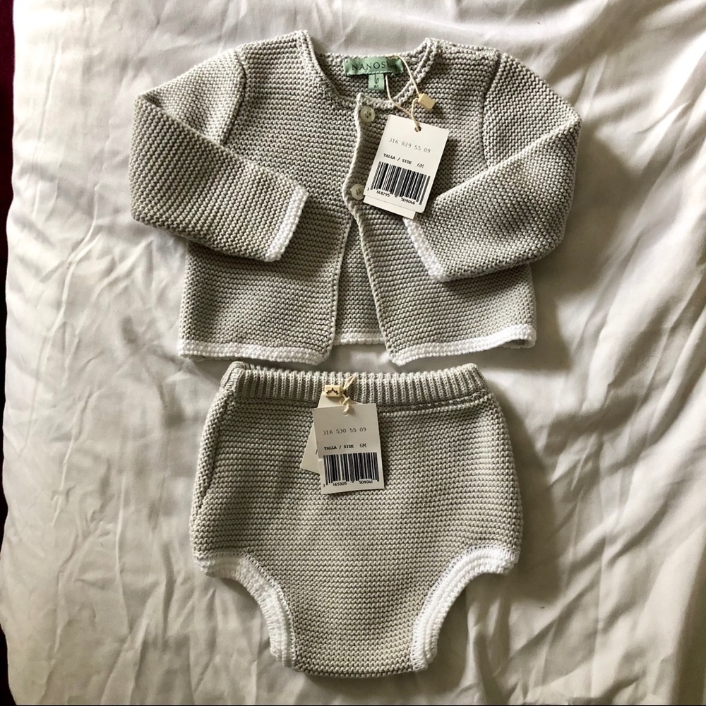 Adorable Baby Sweater Set